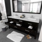 Caroline Estate 72" Bath Vanity Espresso, Quartz Top, Sinks, MD-2272-CMSQ-ES-010