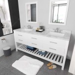 Caroline Estate 72" Bath Vanity in White, Quartz Top, Sinks, MD-2272-CMSQ-WH-001