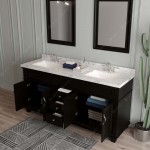 Victoria 72" Double Bath Vanity in Espresso, Quartz Top, Sinks, MD-2672-CMSQ-ES