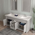 Victoria 72" Double Bath Vanity in Gray, Quartz Top, Sinks, MD-2672-CMSQ-GR-002