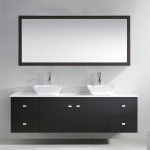 Clarissa 72" Double Bath Vanity in Espresso, Stone Top, Sinks, MD-409-S-ES