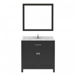 Caroline 36" Bath Vanity in Espresso, Quartz Top, Sink, MS-2036-CMRO-ES
