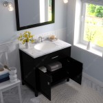 Caroline 36" Bath Vanity in Espresso, Quartz Top, Sink, MS-2036-CMRO-ES