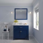 Caroline 36" Bath Vanity in French Blue, Quartz Top, Sink, MS-2036-CMRO-FB-001