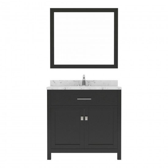 Caroline 36" Bath Vanity in Espresso, Quartz Top, Sink, MS-2036-CMSQ-ES-002