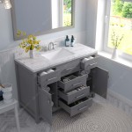 Caroline 48" Bath Vanity in Cashmere Gray, Quartz Top, Sink, MS-2048-CMSQ-CG-001