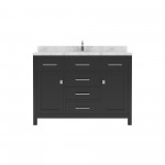 Caroline 48" Bath Vanity in Espresso, Quartz Top, Sink, MS-2048-CMSQ-ES-NM