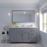 Caroline 60" Single Bath Vanity in Gray, Quartz Top, Sink, MS-2060-CMSQ-GR