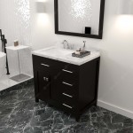 Caroline Parkway 36" Bath Vanity in Espresso, Quartz Top, Sink, MS-2136R-CMSQ-ES