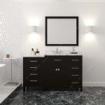 Caroline Parkway 57" Bath Vanity Espresso Quartz Top, Sink, MS-2157R-CMRO-ES-001