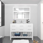 Caroline Estate 48" Bath Vanity in White, Quartz Top, Sink, MS-2248-CMRO-WH-002