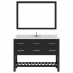 Caroline Estate 48" Bath Vanity Espresso, Quartz Top, Sink, MS-2248-CMSQ-ES-002