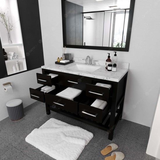 Caroline Estate 48" Bath Vanity Espresso, Quartz Top, Sink, MS-2248-CMSQ-ES-002