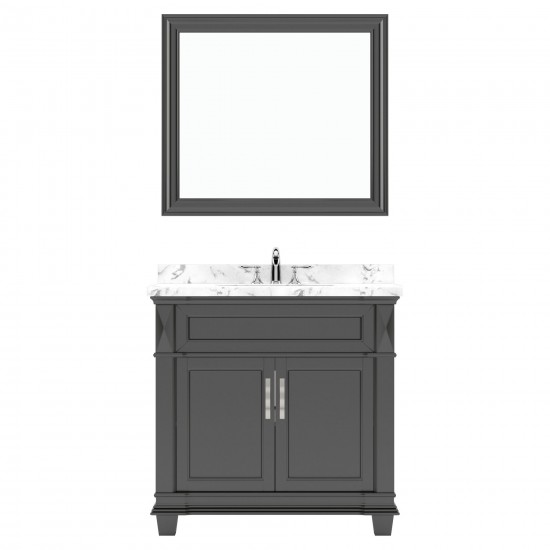 Victoria 36" Bath Vanity in Espresso, Quartz Top, Sink, MS-2636-CMRO-ES-001