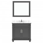 Victoria 36" Bath Vanity in Espresso, Quartz Top, Sink, MS-2636-CMRO-ES-002
