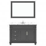 Victoria 48" Bath Vanity in Espresso, Quartz Top, Sink, MS-2648-CMRO-ES