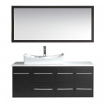 Ceanna 55" Bath Vanity in Espresso, Engineered Stone Top, Sink, MS-430-S-ES