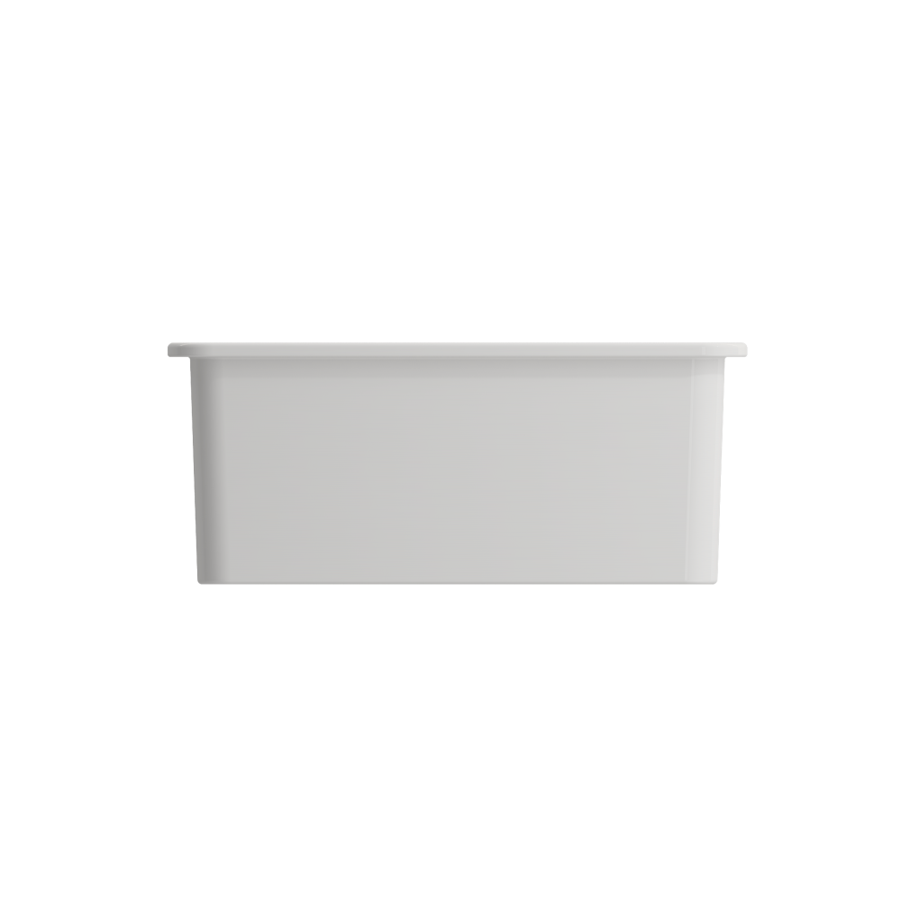 Sotto Dual-Mount Fireclay 24 in. Single Bowl Kitchen Sink in White