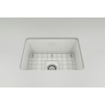 Sotto Dual-Mount Fireclay 24 in. Single Bowl Kitchen Sink in White