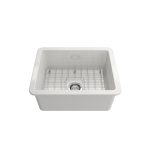 Sotto Dual-Mount Fireclay 24 in. Single Bowl Kitchen Sink in White