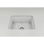 Sotto Dual-Mount Fireclay 24 in. Single Bowl Kitchen Sink in Matte White