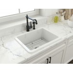 Sotto Dual-Mount Fireclay 24 in. Single Bowl Kitchen Sink in Matte White