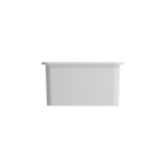 Sotto Dual-Mount Fireclay 24 in. Single Bowl Kitchen Sink in Matte White