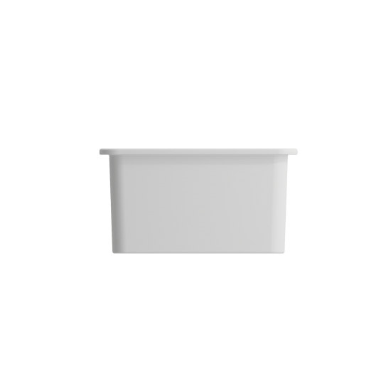 Sotto Dual-Mount Fireclay 24 in. Single Bowl Kitchen Sink in Matte White