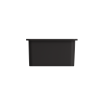 Sotto Dual-Mount Fireclay 24 in. Single Bowl Kitchen Sink in Matte Black