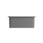 Sotto Dual-Mount Fireclay 24 in. Single Bowl Kitchen Sink in Matte Gray