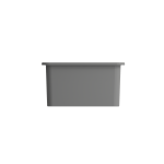 Sotto Dual-Mount Fireclay 24 in. Single Bowl Kitchen Sink in Matte Gray