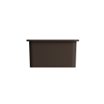 Sotto Dual-Mount Fireclay 24 in. Single Bowl Kitchen Sink in Matte Brown