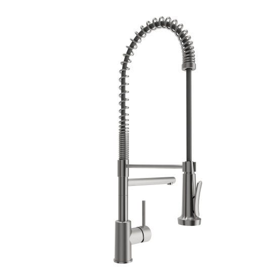 Maggiore 2.0 Dual-Spout Professional Kitchen Faucet in Stainless Steel