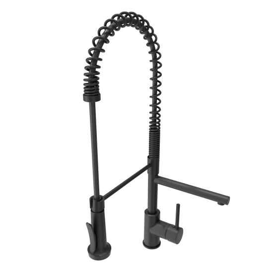 Maggiore 2.0 Dual-Spout Professional Kitchen Faucet in Matte Black