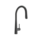 Lugano 2.0 Pull-Down Kitchen Faucet in Matte Black