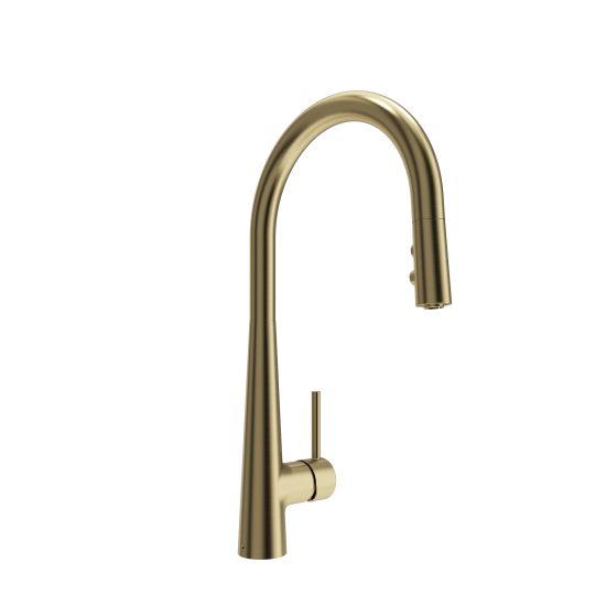 Lugano 2.0 Pull-Down Kitchen Faucet in Brushed Gold