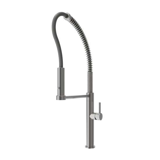 Baveno Pro Kitchen Faucet in Stainless Steel