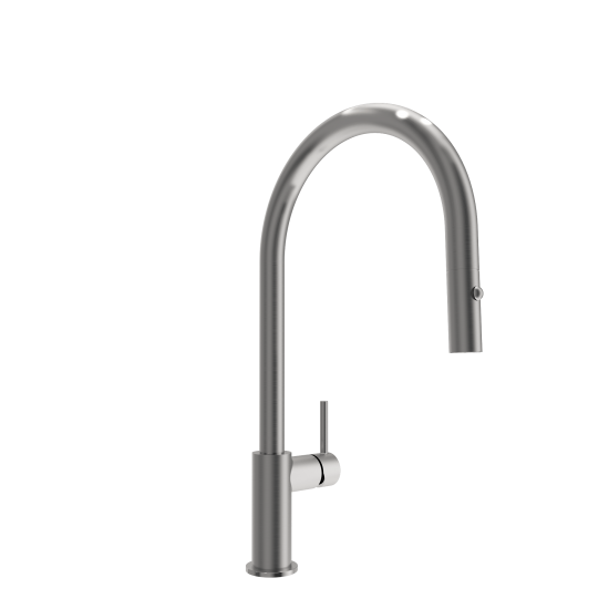 Baveno Duo Pull-Down Kitchen Faucet in Stainless Steel