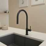 Baveno Duo Pull-Down Kitchen Faucet in Matte Black