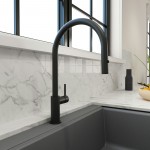 Baveno Duo Pull-Down Kitchen Faucet in Matte Black