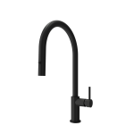 Baveno Duo Pull-Down Kitchen Faucet in Matte Black