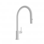 Baveno Duo Pull-Down Kitchen Faucet in Matte White