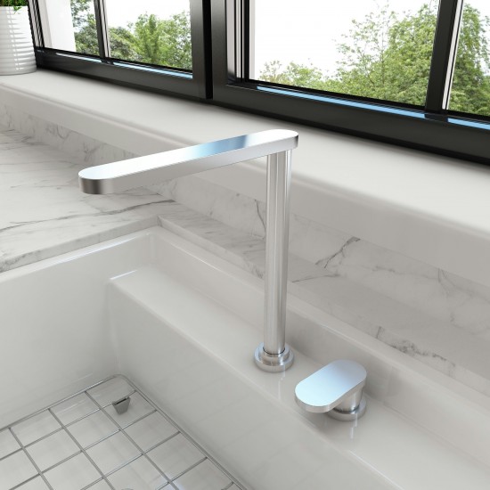 Baveno Move+ Kitchen Faucet in Stainless Steel