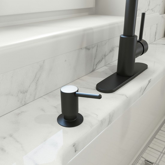 Tronto 2.0 Kitchen Soap Dispenser in Matte Black