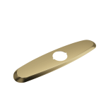 Traditional Kitchen Faucet Deck Plate Oval Brushed Gold