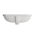 Scala Undermount Sink Fireclay 21.75 in. with Overflow in White