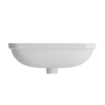 Scala Undermount Sink Fireclay 21.75 in. with Overflow in White