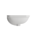 Scala Undermount Sink Fireclay 21.75 in. with Overflow in White