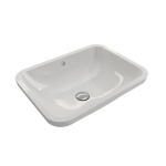 Scala Undermount Sink Fireclay 21.75 in. with Overflow in White