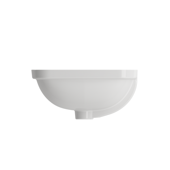 Scala Undermount Sink Fireclay 21.75 in. with Overflow in White